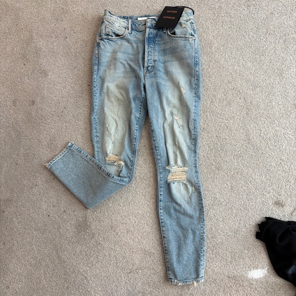 MOTHER superior the super stunner ankle 27 NWT say amen, again jeans - Picture 1 of 4